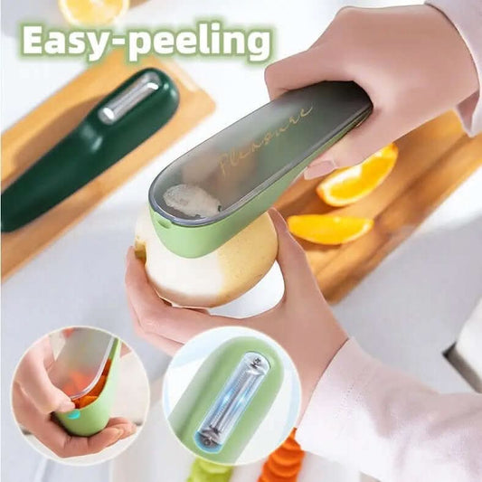 couteau éplucheur avec tube de rangement Les Visionnaires