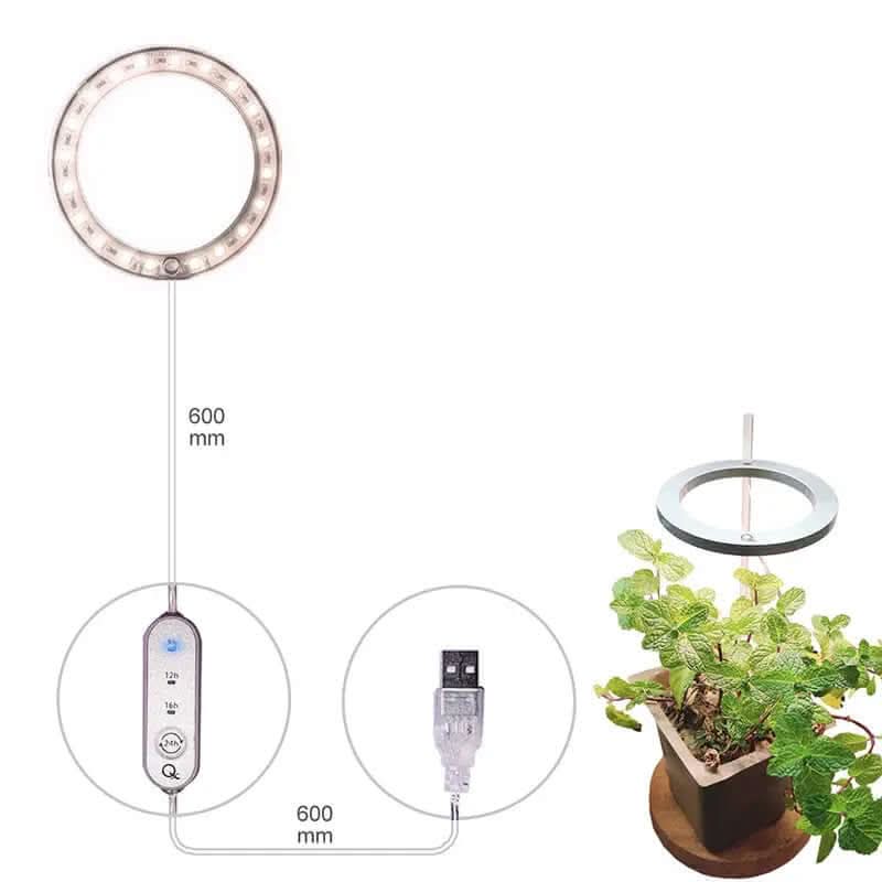 Lampe de croissance LED à spectre complet, USB, 5 V, pour plantes, serre, semis Les Visionnaires