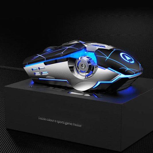 Souris de jeu filaire silencieuse pour ordinateur Les Visionnaires