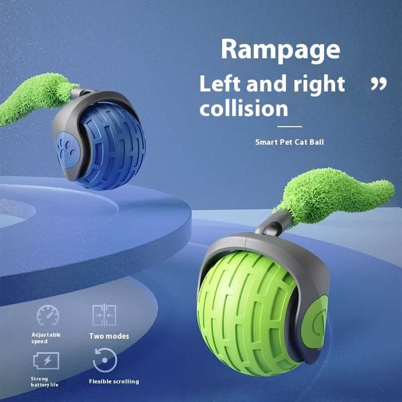 Jouet interactif pour chat - balle roulante électrique automatique Les Visionnaires
