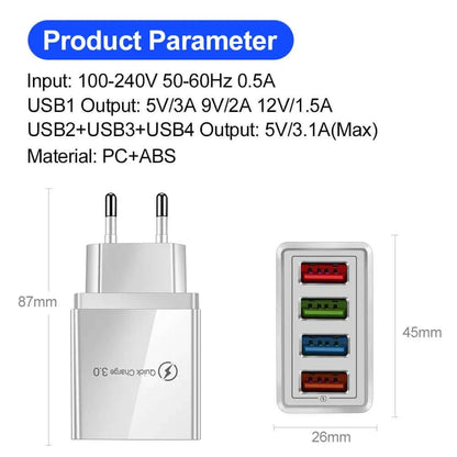 chargeur USB Quick Charge 3.0 Les Visionnaires