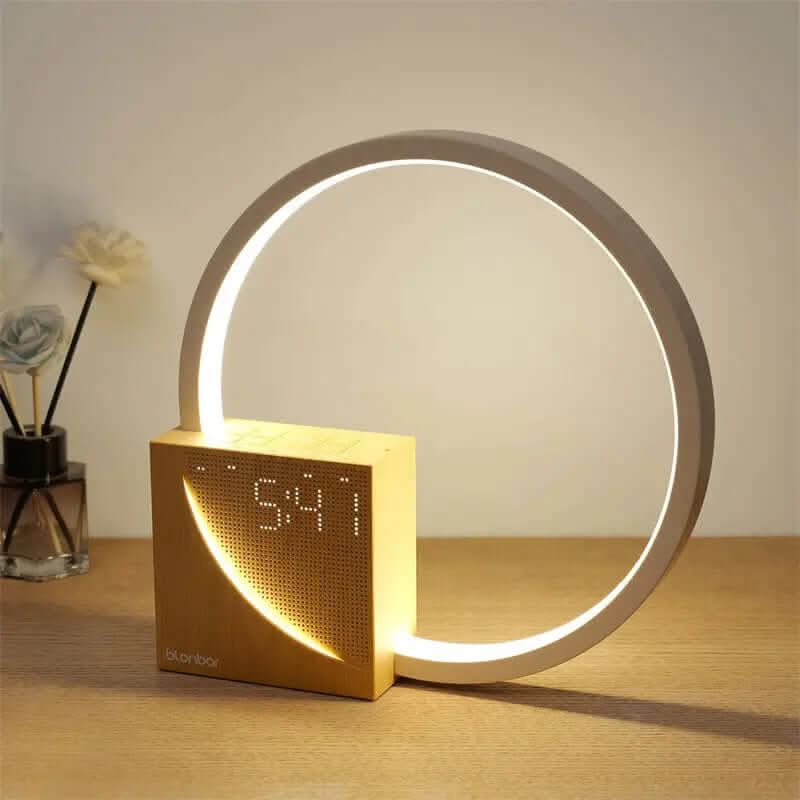 Lampe de chevet tactile avec sons naturels, lampe de bureau avec réveil Les Visionnaires