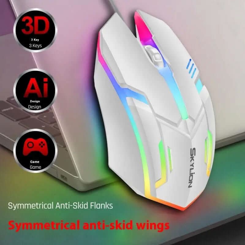 Souris lumineuse filaire pour bureau, jeux et ordinateur portable Les Visionnaires