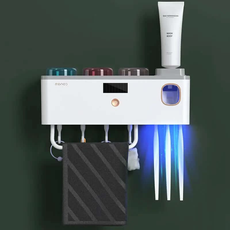 Porte-brosse à dents germicide UV multifonctionnel Les Visionnaires