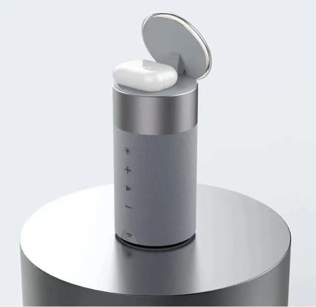 Chargeur Sans Fil 3-en-1 avec Haut-Parleur Bluetooth et Lampe Tactile Les Visionnaires