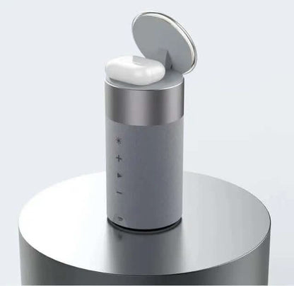 Chargeur Sans Fil 3-en-1 avec Haut-Parleur Bluetooth et Lampe Tactile Les Visionnaires