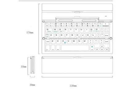 Clavier Bluetooth pliable ultra-fin Les Visionnaires