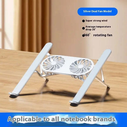 Support ordinateur portable en alliage d'aluminium avec ventilateurs doubles Les Visionnaires
