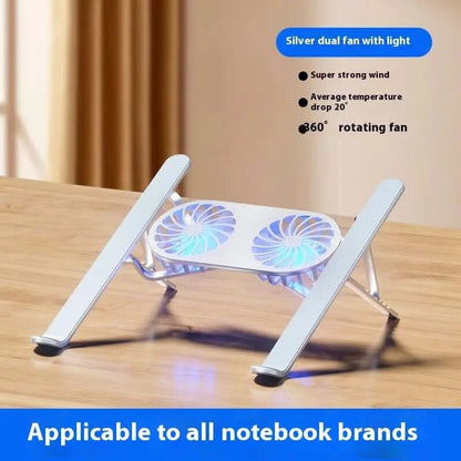 Support ordinateur portable en alliage d'aluminium avec ventilateurs doubles Les Visionnaires