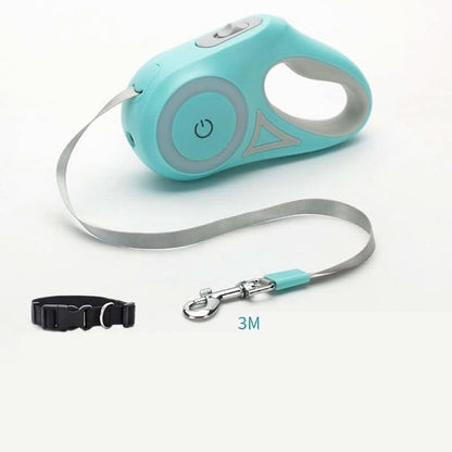 Laisse rétractable avec collier et projecteur automatique Les Visionnaires
