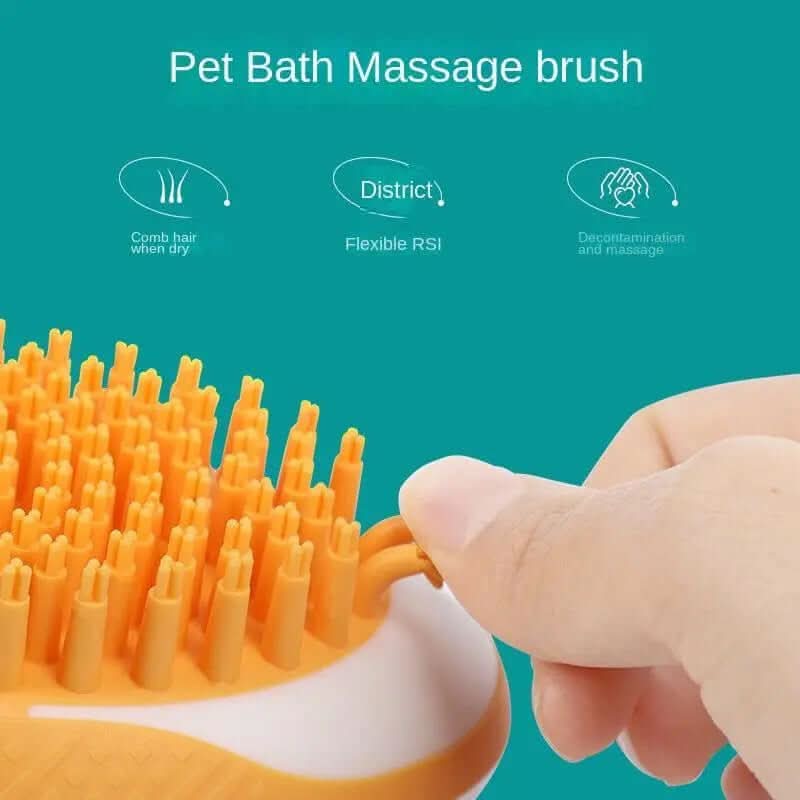 brosse de bain 2-en-1, pour animaux de compagnie Les Visionnaires