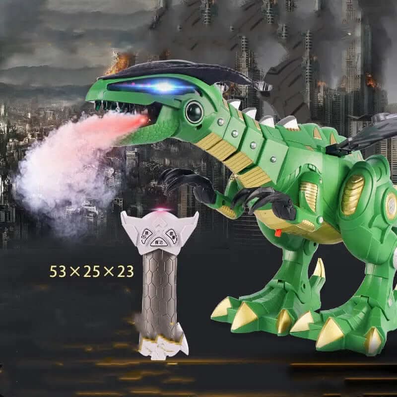 Jouet dragon marchant avec effet de feu et pulvérisation d'eau Les Visionnaires