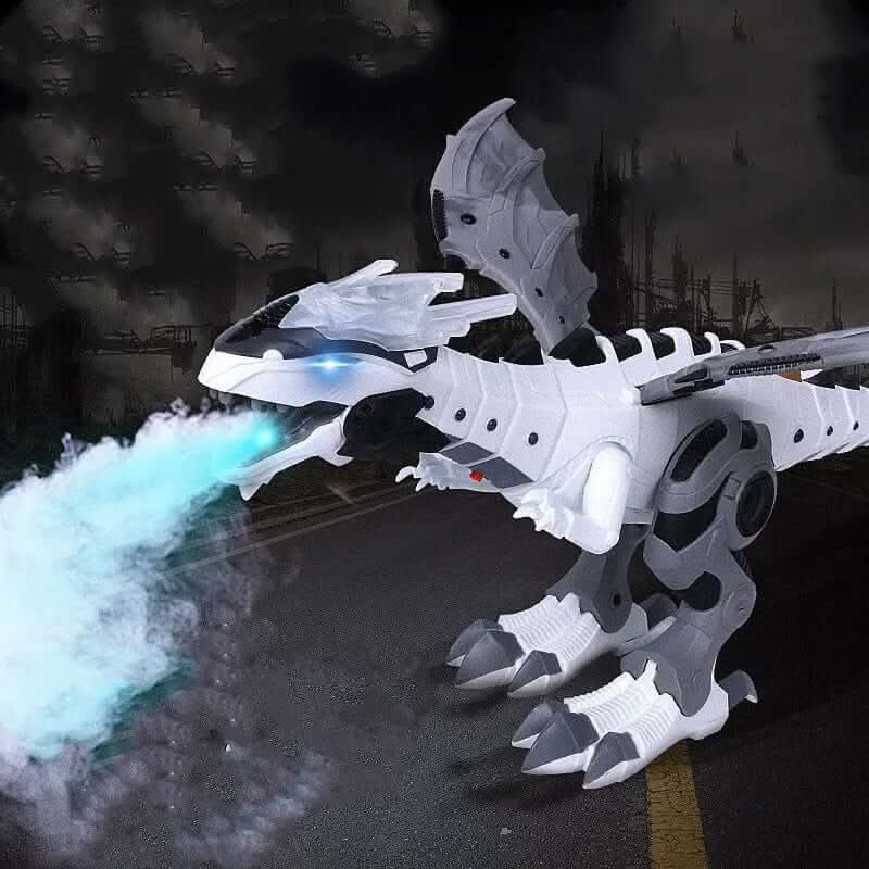 Jouet dragon marchant avec effet de feu et pulvérisation d'eau Les Visionnaires