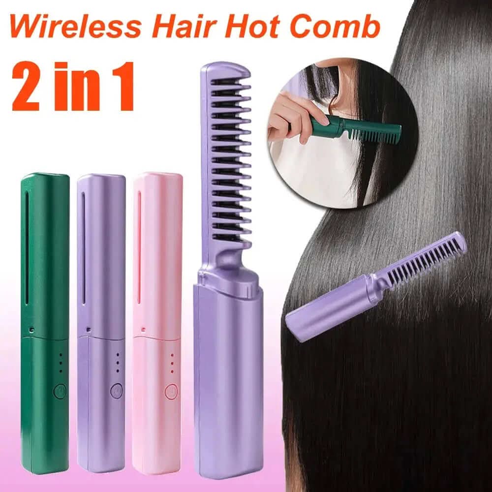Fer à lisser sans fil et boucleur professionnel à ions négatifs, outils de coiffure. Les Visionnaires