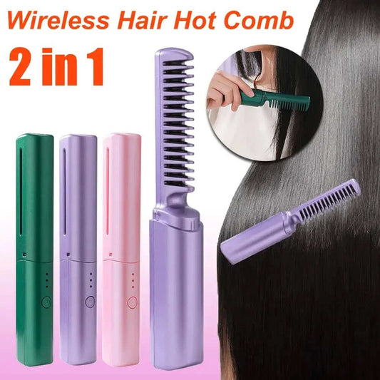 Fer à lisser sans fil et boucleur professionnel à ions négatifs, outils de coiffure. Les Visionnaires