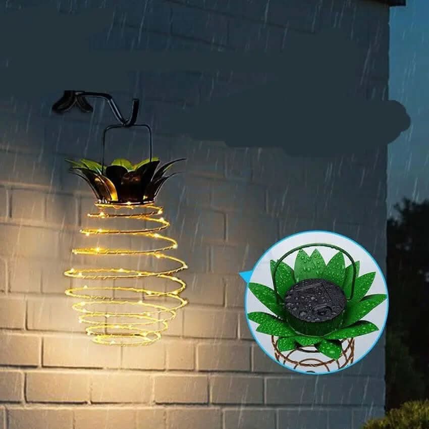 Lampes solaires étanches en forme d'ananas Les Visionnaires