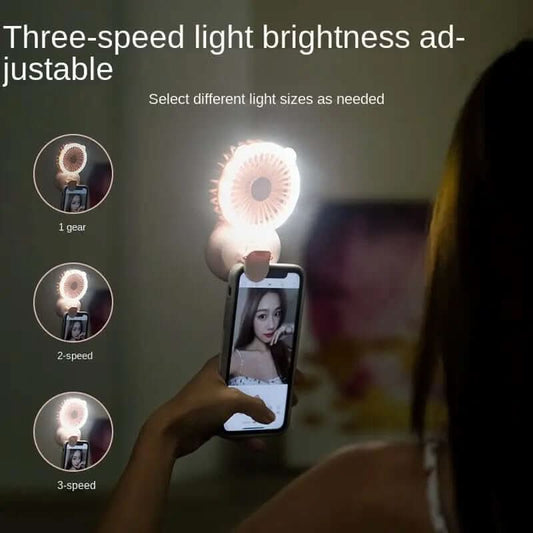 Mini ventilateur USB rechargeable, lumière led intégrées Les Visionnaires