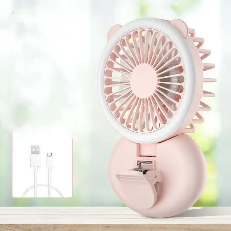 Mini ventilateur USB rechargeable, lumière led intégrées Les Visionnaires