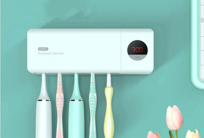 Porte-brosse à dents rechargeable avec stérilisation aux ultraviolets Les Visionnaires