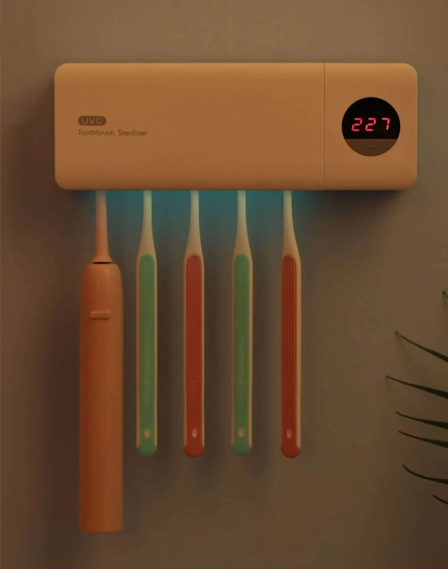 Porte-brosse à dents rechargeable avec stérilisation aux ultraviolets Les Visionnaires