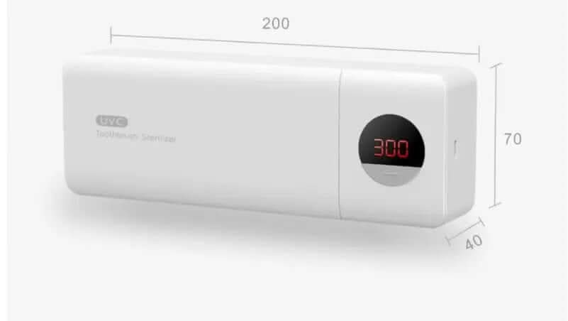Porte-brosse à dents rechargeable avec stérilisation aux ultraviolets Les Visionnaires