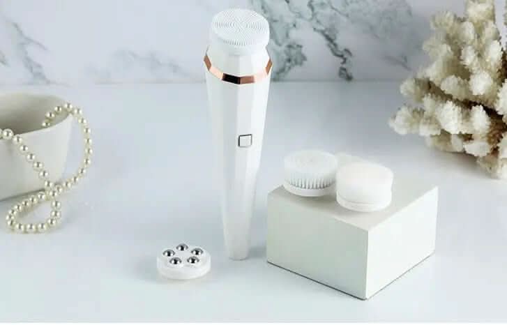 Brosse Nettoyante Faciale Électrique 4 en 1 Rechargeable USB Les Visionnaires