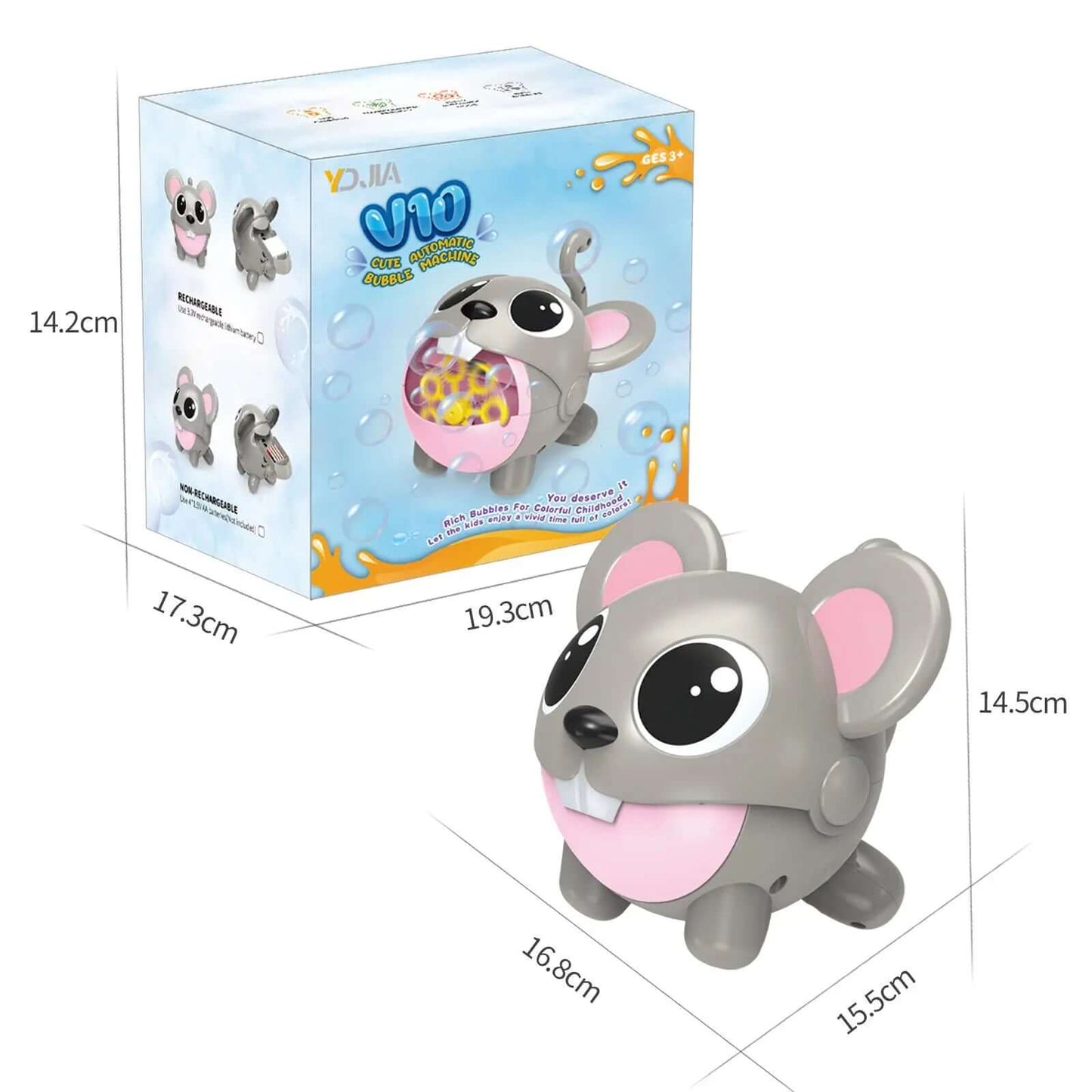 Automatic Cute Bubble Machine Soap Bubble Blower Outdoor Kids Electric Bubble Blowing Toy For Kids Les Visionnaires