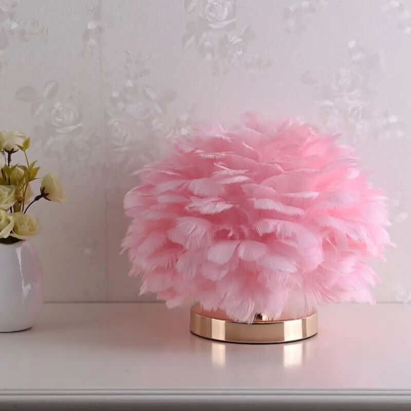 Lampe de Table en Plumes Les Visionnaires