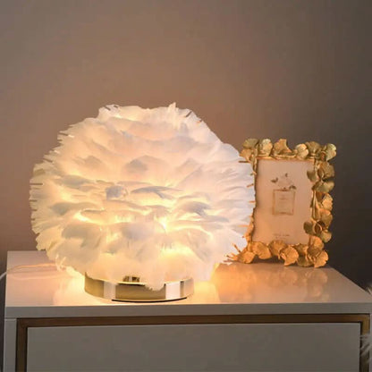 Lampe de Table en Plumes Les Visionnaires