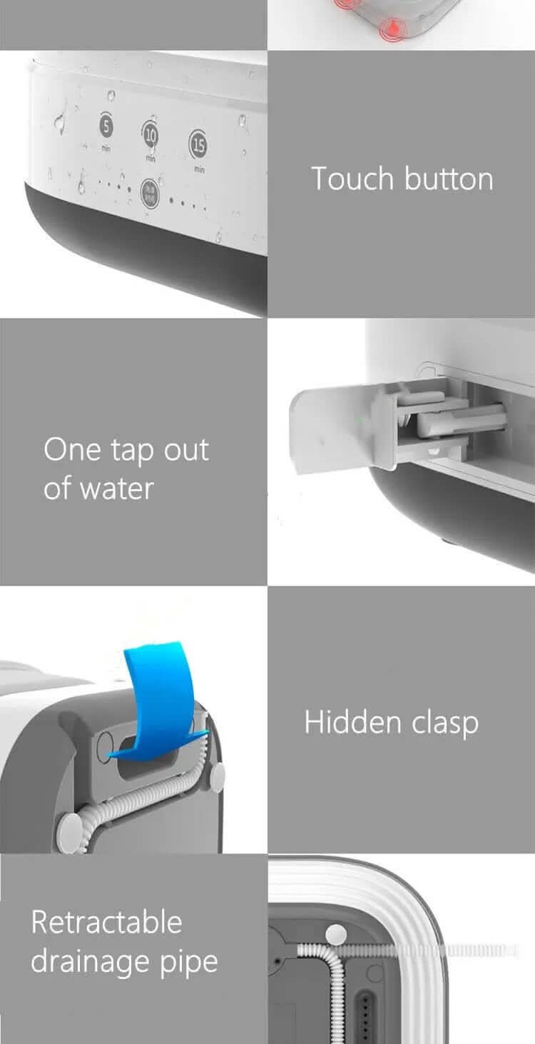 Mini machine à laver pliable Les Visionnaires