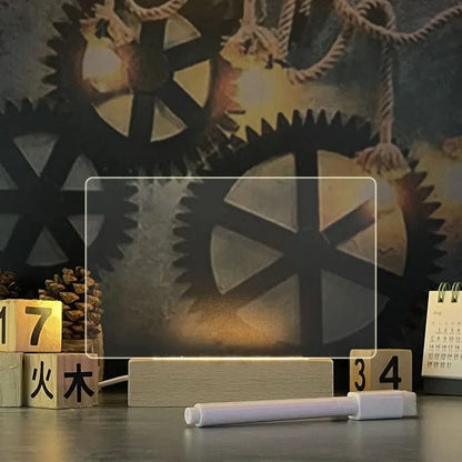 Tableau créatif à LED, veilleuse USB Les Visionnaires