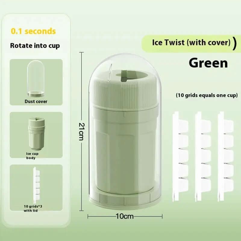 Twisting Ice Cup Rotating Release Ice Cube Tray Les Visionnaires
