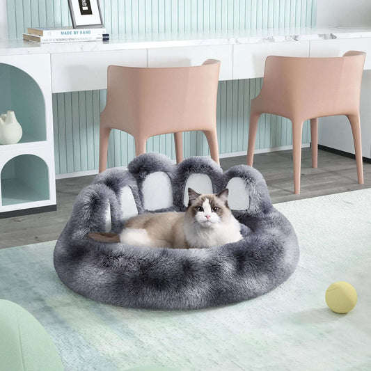 Cute Dog Bear Paw Shape Dog Bed, Dog Beds & Furniture For Small And Medium Dogs, Cozy Plush Cute Cat Beds For Indoor Cats Les Visionnaires
