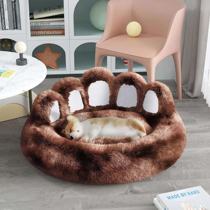 Cute Dog Bear Paw Shape Dog Bed, Dog Beds & Furniture For Small And Medium Dogs, Cozy Plush Cute Cat Beds For Indoor Cats Les Visionnaires