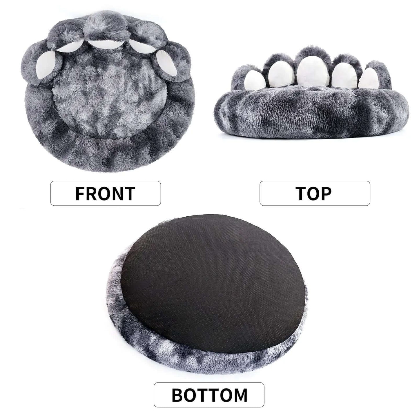 Cute Dog Bear Paw Shape Dog Bed, Dog Beds & Furniture For Small And Medium Dogs, Cozy Plush Cute Cat Beds For Indoor Cats Les Visionnaires