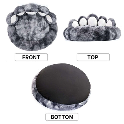 Cute Dog Bear Paw Shape Dog Bed, Dog Beds & Furniture For Small And Medium Dogs, Cozy Plush Cute Cat Beds For Indoor Cats Les Visionnaires