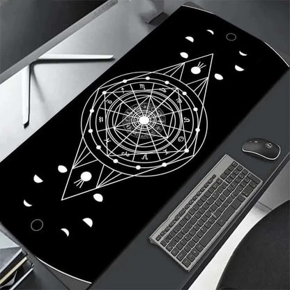 Tapis de souris XXL tout noir Les Visionnaires