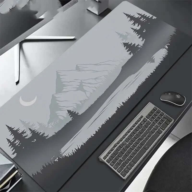 Tapis de souris XXL tout noir Les Visionnaires
