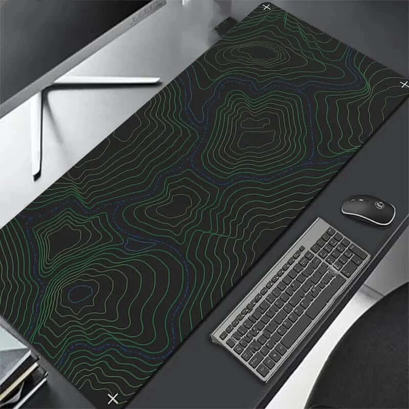 Tapis de souris XXL tout noir Les Visionnaires