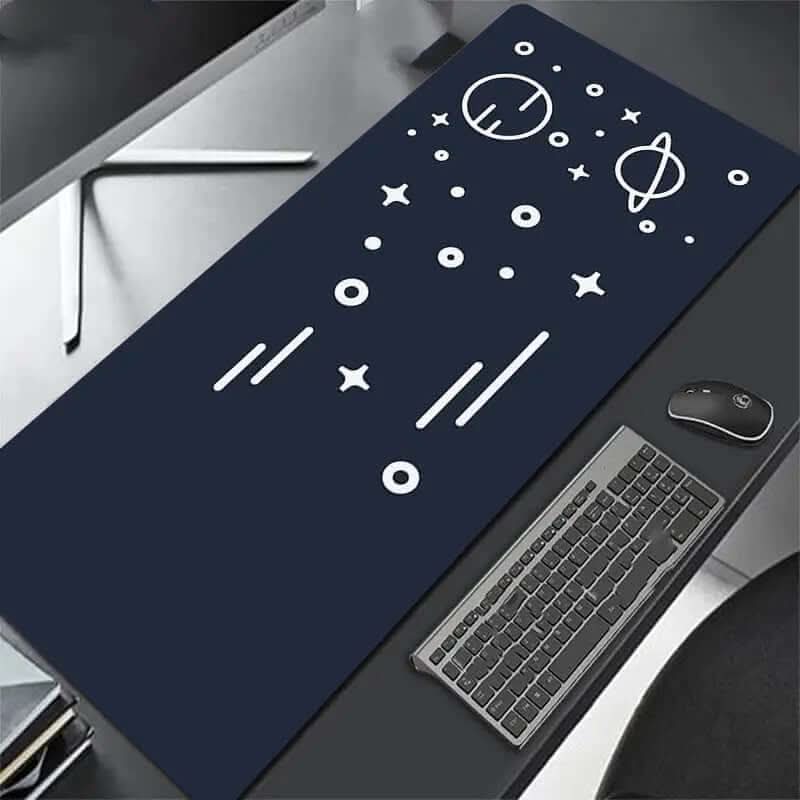 Tapis de souris XXL tout noir Les Visionnaires