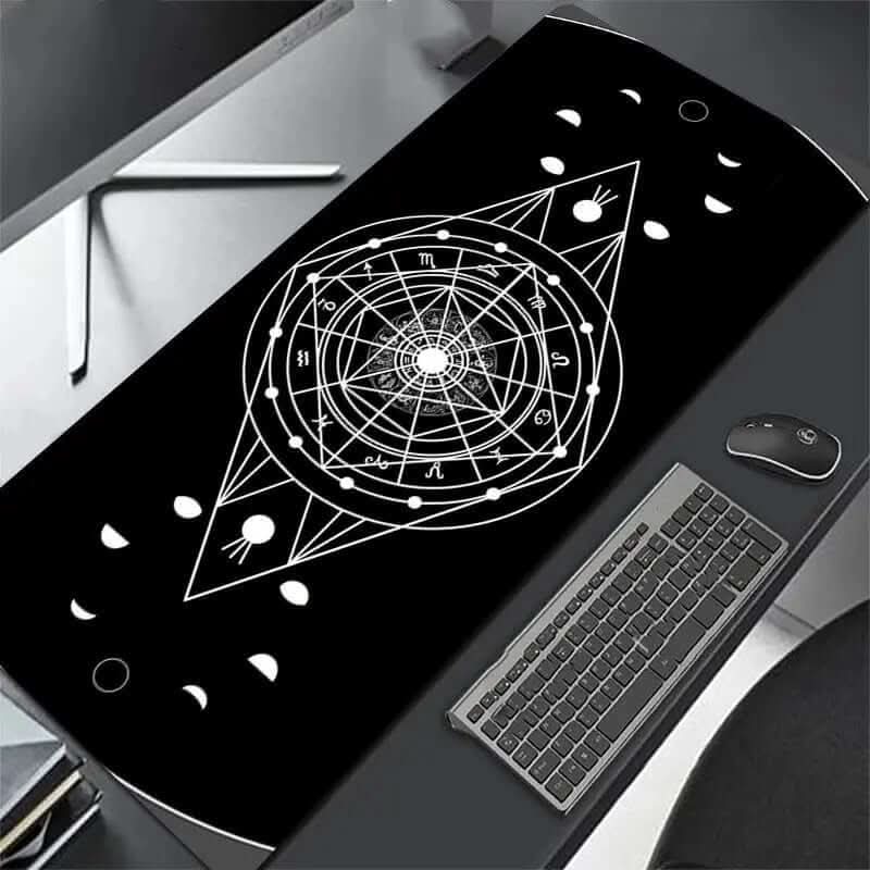 Tapis de souris XXL tout noir Les Visionnaires