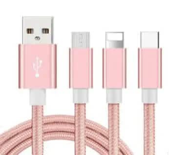 Câble de charge rapide USB 2.0A en nylon tressé Les Visionnaires