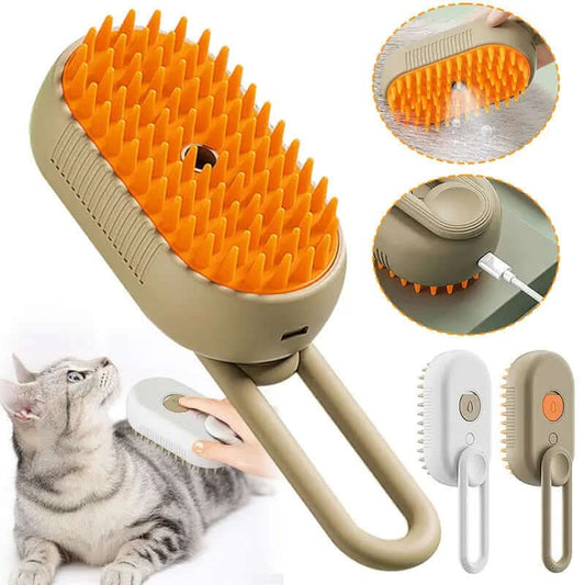 Brosse à vapeur pour chat et chien. 3 en 1 Les Visionnaires