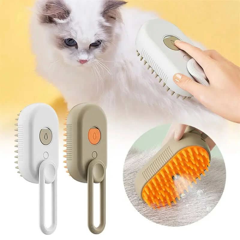 Brosse à vapeur pour chat et chien. 3 en 1 Les Visionnaires
