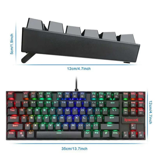 Clavier mécanique filaire monochrome lumineux, 5 pièces Les Visionnaires
