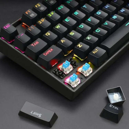 Clavier mécanique filaire monochrome lumineux, 5 pièces Les Visionnaires