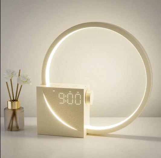 Horloge lumineuse colorée avec lumière lunaire, réveil Les Visionnaires