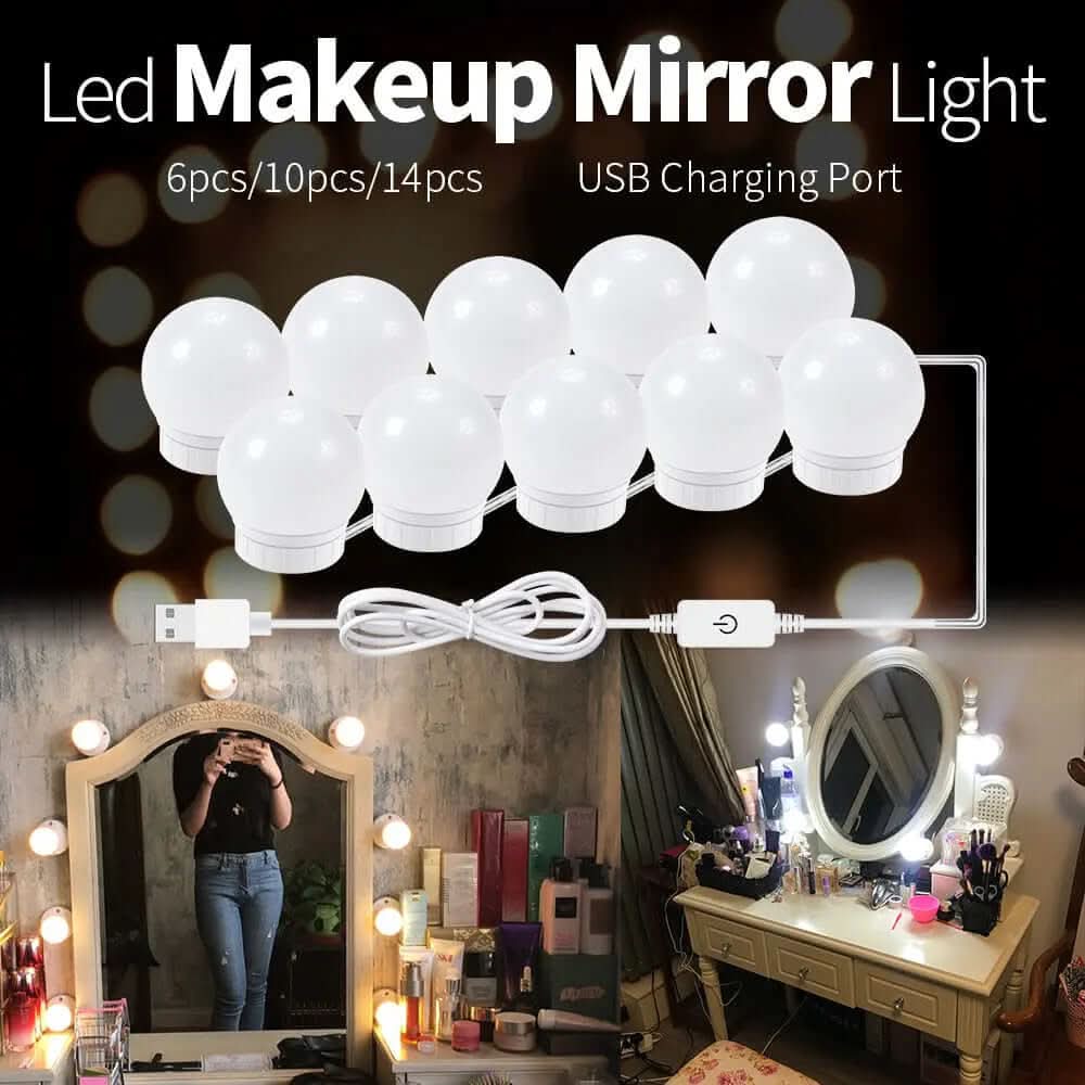USB Touch Switch LED Mirror Light Bulb Les Visionnaires