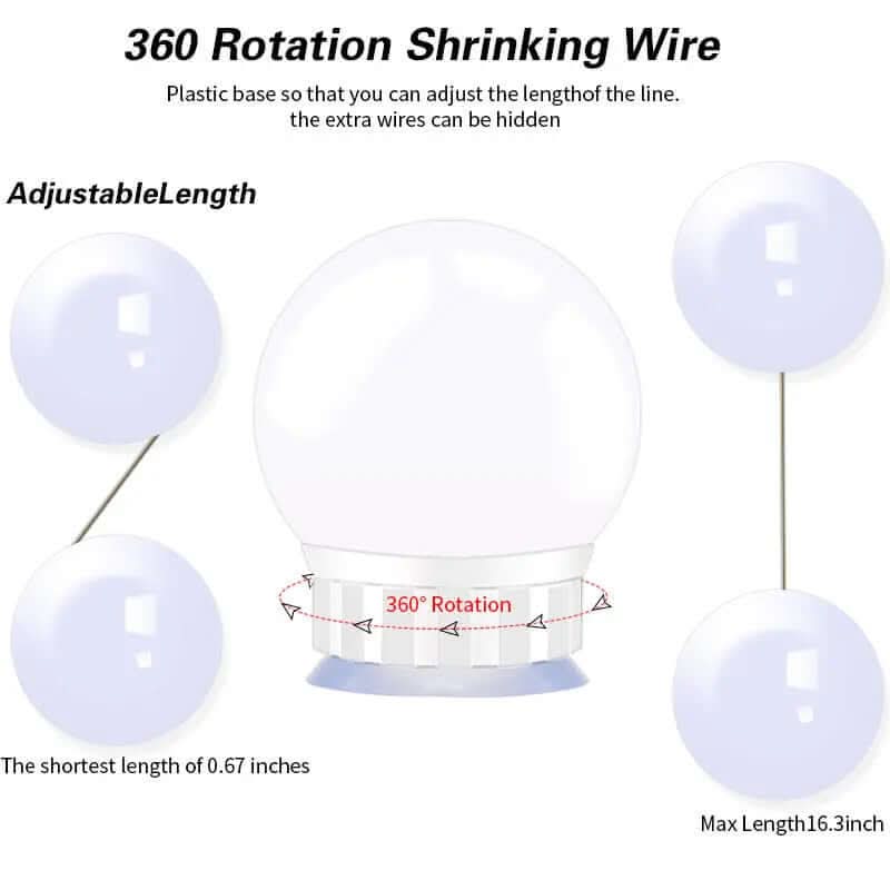 USB Touch Switch LED Mirror Light Bulb Les Visionnaires