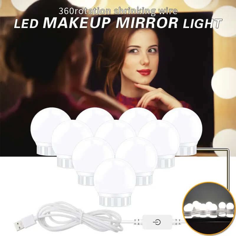 USB Touch Switch LED Mirror Light Bulb Les Visionnaires